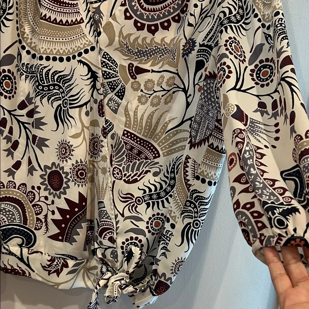 LOFT Paisley Print Blouse - multicolored - Picture 4 of 4
